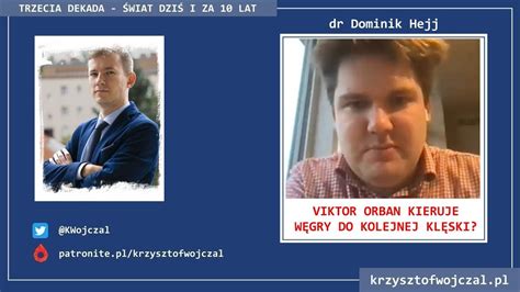 Dr Dominik Hejj Viktor Orban Kieruje W Gry Do Kl Ski Rozmowa Youtube