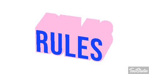 Rules Word Animated  Logo Designs