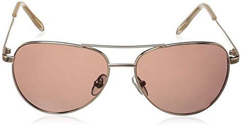 Foster Grant Women S Prelude Rose Pol Polarized Aviator Sunglasses Gold 60 Mm