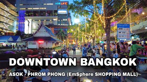 4K THAILAND Walking In Downtown Bangkok Asok To Phrom Phong