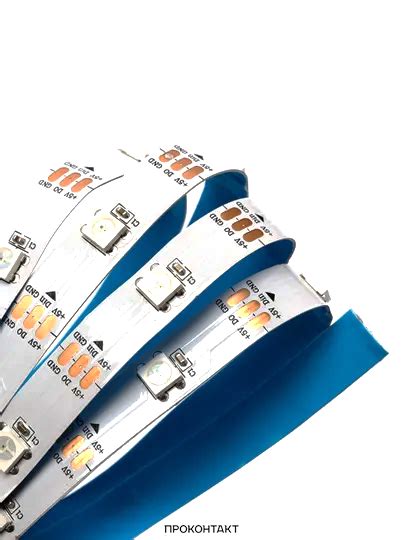 Светодиодная лента WS2812B (адресная) 30св/м 5V незащищенная RGB белая ...