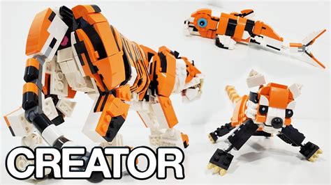 LEGO Creator 3in1 Majestic Tiger Building Set For Kids (31129 ...
