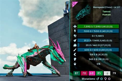 Ark Survival Ascended Pve Extinction Managarmr Top Statsevent Color