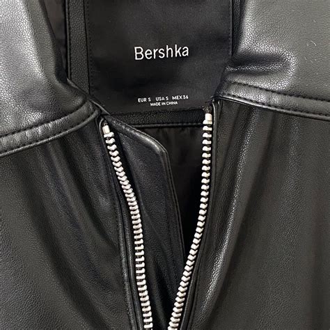 Bershka Faux Leather Black Biker Jacket Size Eur S Usa S On Carousell