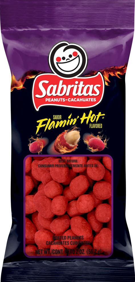 Sabritas Flamin Hot Peanuts 2oz Bag Single Pack Walmart