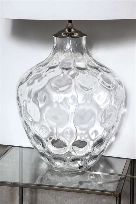Pair of Modern Crystal Table Lamps at 1stDibs