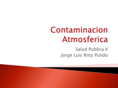 Contaminacion Atmosferica PPT