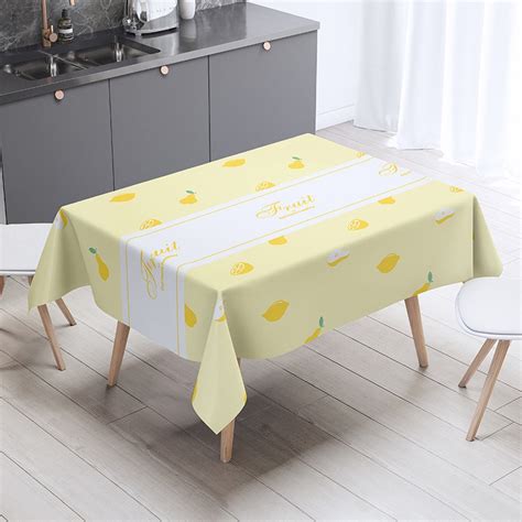 Table Cloth Waterproof Plastic Table Cover Oilproof Tablecloth Alas Meja Room Plaid Dustproof