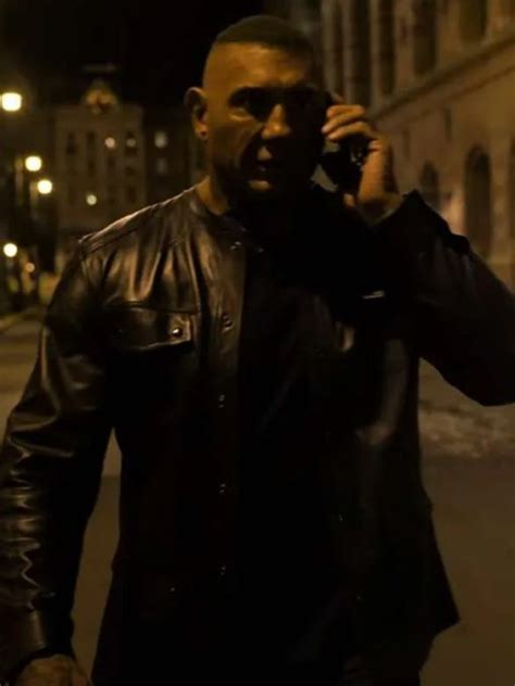 The Killers Game 2024 Dave Bautista Black Jacket