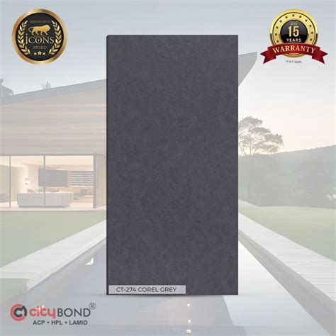 Panel Thickness 3 Mm CT 274 Corel Grey ACP Sheet At Rs 130 Sq Ft In