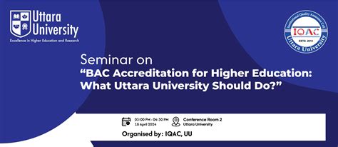 BAC Accreditation Initiative by IQAC-UU - Uttara University