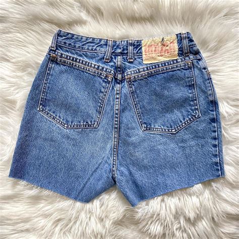 Vintage Denim Bongo Shorts Medium Wash Cut Off Depop