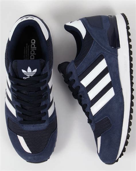 Adidas Zx Trainers Navy White Mens Originals Runner S Casuals