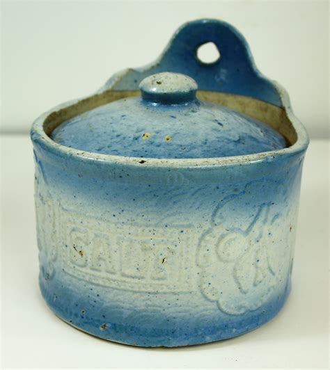 Bargain John S Antiques Early Antique Blue White Stoneware Crock