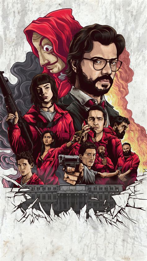 2160x3840 4k Money Heist Netflix 2019 Sony Xperia Xxzz5 Premium Hd