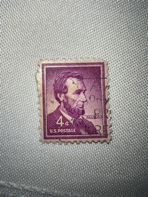 Abraham Lincoln Cent Stamp Purple Very Rare Ebay