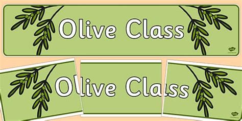 👉 Olive Class Display Banner Teacher Made Twinkl