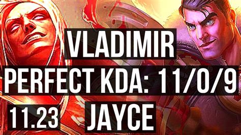 VLADIMIR Vs JAYCE TOP 11 0 9 7 Solo Kills Legendary Rank 9 Vlad