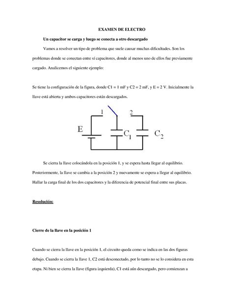 Examen 29 Noviembre 2016 Preguntas Y Respuestas EXAMEN DE ELECTRO Un