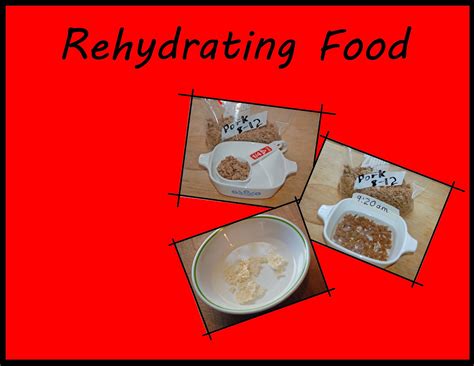 Dehydrating Way Beyond Jerky: Rehydrating Dehydrated Foods