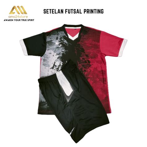 Jual Setelan Kaos Dan Celana Pendek Jersey Futsal Sepakbola Printing