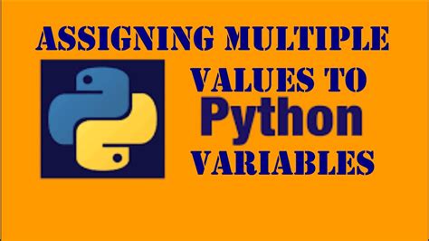 Assigning Multiple Values To Variables Fundamental Concepts Python Programminglec7by J