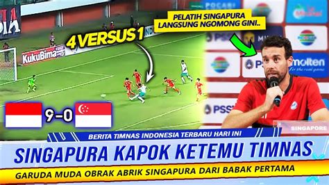 Gemparkan Asia Pernyataan Mengejutkan Pelatih Singapura Usai Kalah