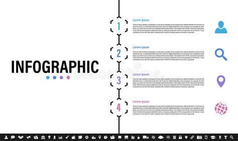 Plantilla De Diseño Infográfico Con Concepto De Negocio Ilustración del