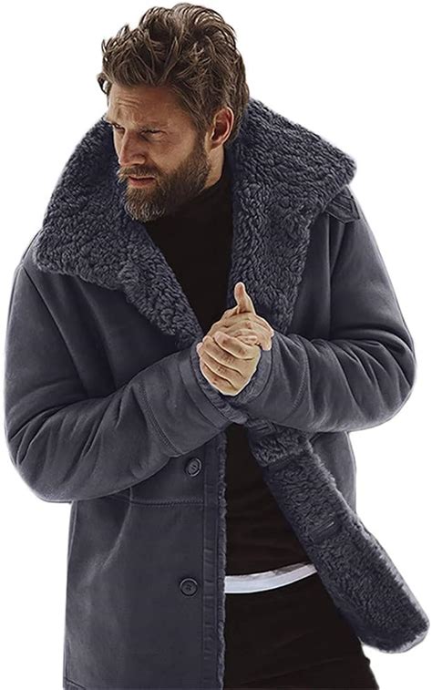 Blouson Homme À Capuche Fourrure Manteau Homme Hiver Chaud l hiver