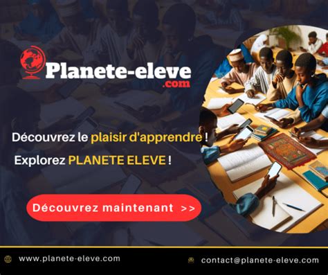 Plan Te L Ve La R Volution Ducative Au S N Gal