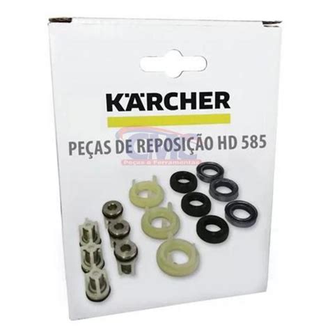 Kit Valvulas Gaxetas Anel Raspador E Guias Hd585 Original KARCHER