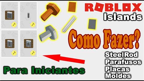 Roblox Skyblock Como Fazer Steelrod Como Fazer Placa De Descubra O