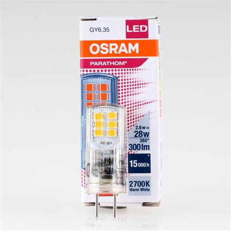 Osram Led Stiftsockellampe Parathom Pin Gy V W W Warmwe