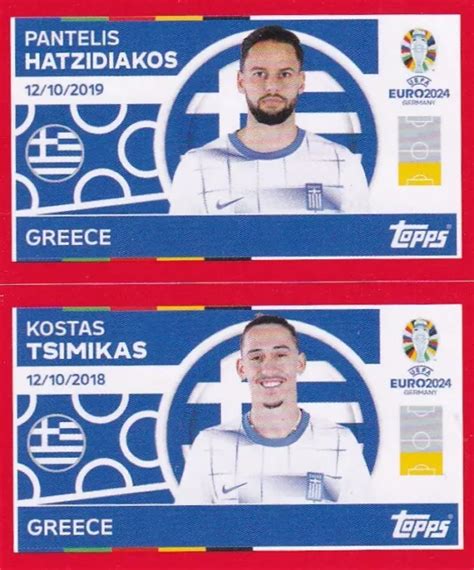 Topps Uefa Euro Sticker Swiss Edition Gre Chatzidiakos