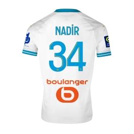 Maillot Authentique OM Domicile Nadir 2023 2024 Blanc Taille M