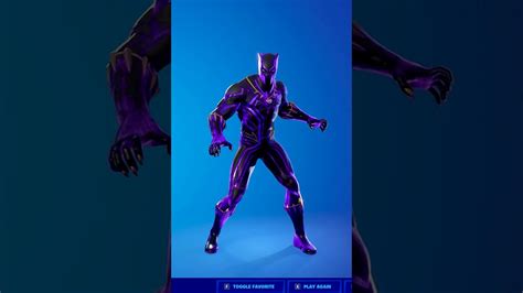 Wakandan Salute Black Panther Skin Showcase Fortnite Dances Emotes