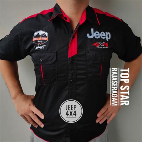 Jual Baju Seragam Kemeja Otomotif Jeep X Komunitas Moto Gp Bordir