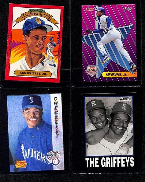 Lot Detail Lot Of 34 Ken Griffey Jr Cards Inc 1989 Score Traded