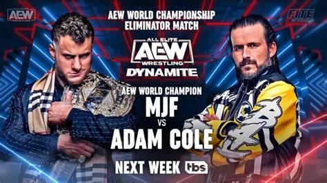 MJF Vs Adam Cole More Set For 6 14 AEW Dynamite