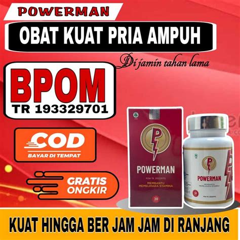 Jual Obat Kuat Herbal Pria Tahan Lama Bpom Jamu Tanpa Efek Samping Obat