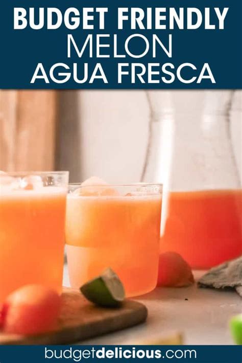 Melon Agua Fresca How To Make Agua Fresca Agua Fresca Recipe Easy