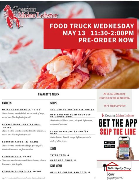 Cousins Main Lobster Food Truck The Miller Realty Group Charlotte Metro Homes By The Mrg