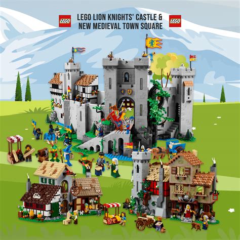 Lego Lion Knights’ Castle & New Medieval Town Square - Paragon Competitions