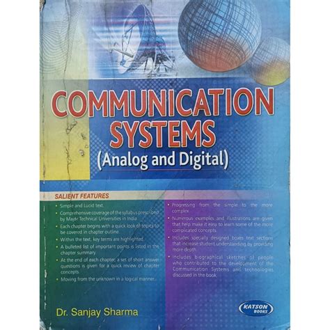 Communication Systems Analog And Digital By Sanjay Sharma