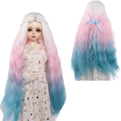 Buy Muziwig Bjd Sd Doll Wig Heat Resistant Doll Hair Wig Fiber