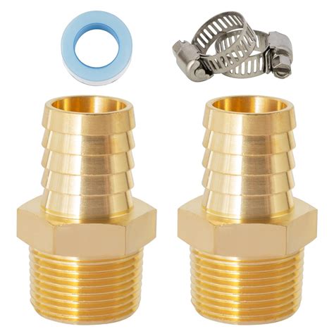 Snapklik SUNGATOR Brass Barbed Hose Fittings 1 Barb To 1 NPT