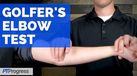 Golfers Elbow Test For Medial Epicondylitis Youtube