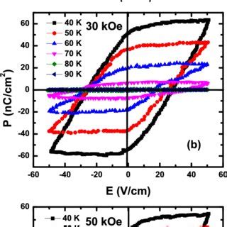 The Remanent Hysteresis Loops Under A Zero B Koe And C Koe