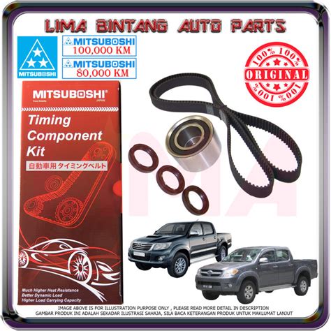 Toyota Hilux Vigo KUN25 KUN26 Hiace Van KDH200 Timing Belt Kit Set