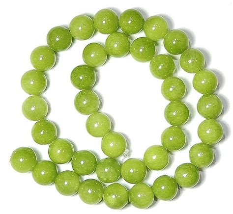 1 Strang echte natürliche top grüne Jade Perlen 10 mm Kaufen auf Ricardo